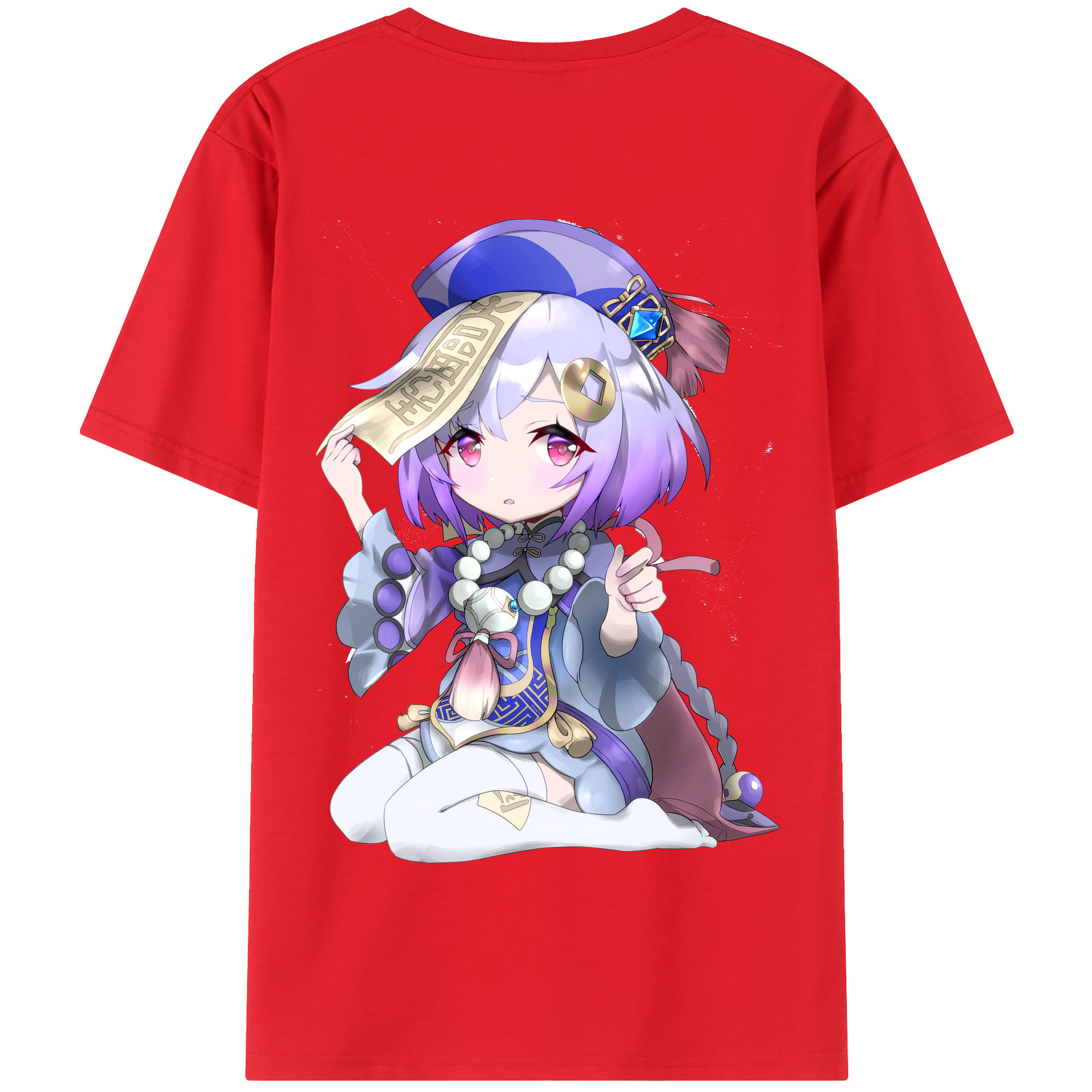 げんし神 七七 なな  genshin Nana 綿100％半袖Tシャツ（背面プリント）