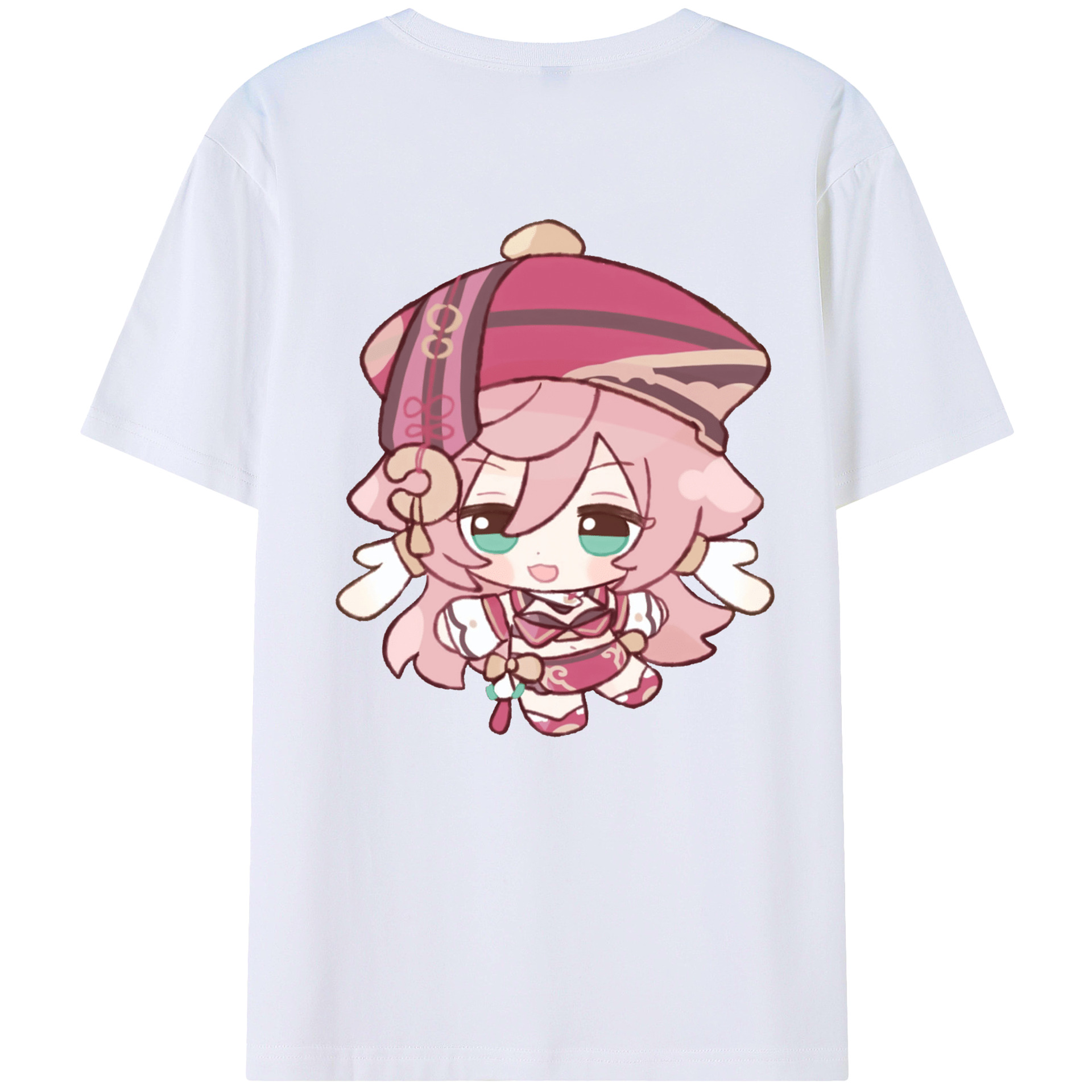 げんし神 ヤンフェイ genshin Yanfei 綿100％半袖Tシャツ（背面プリント）