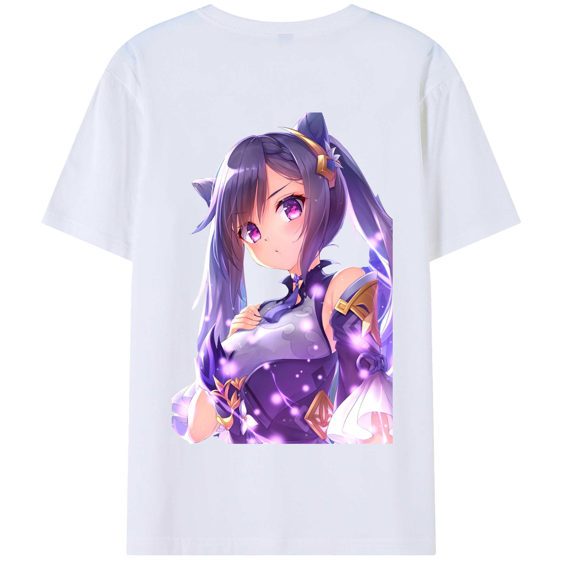 げんし神 刻晴 こくせい genshin Kokusei 綿100％半袖Tシャツ（背面プリント）
