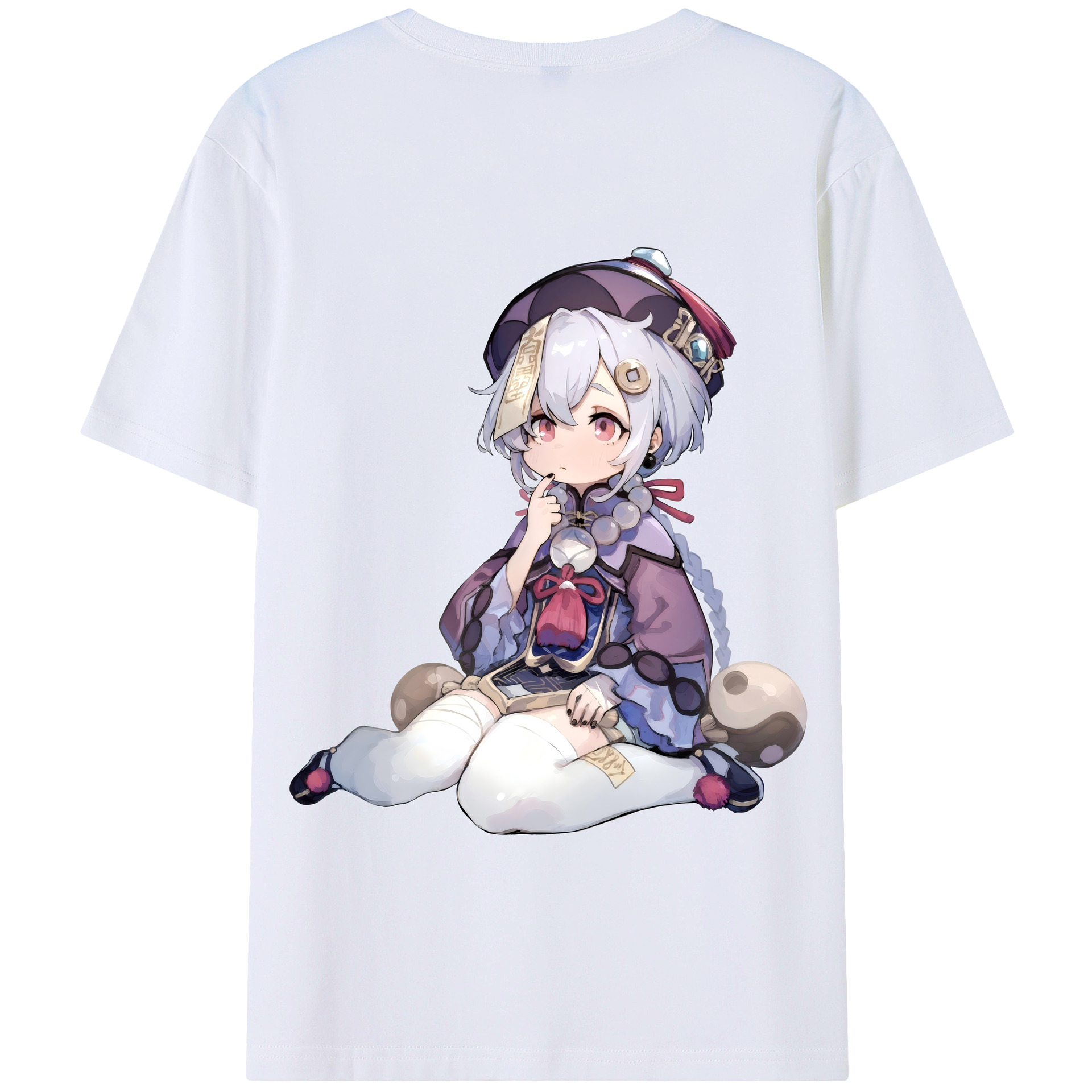 げんし神 七七 なな  genshin Nana 綿100％半袖Tシャツ（背面プリント）