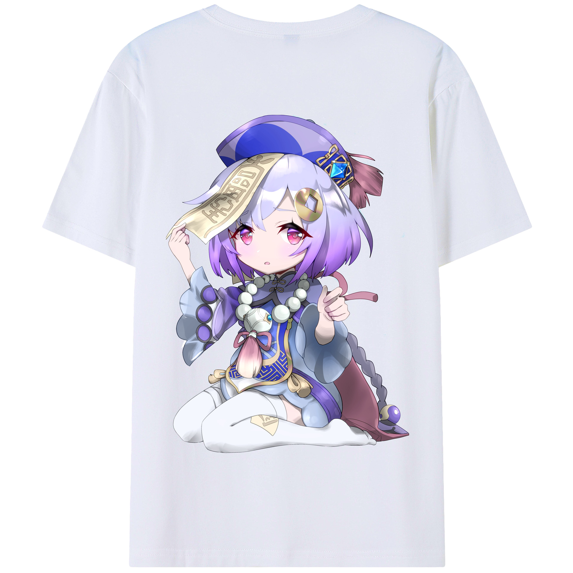 げんし神 七七 なな  genshin Nana 綿100％半袖Tシャツ（背面プリント）