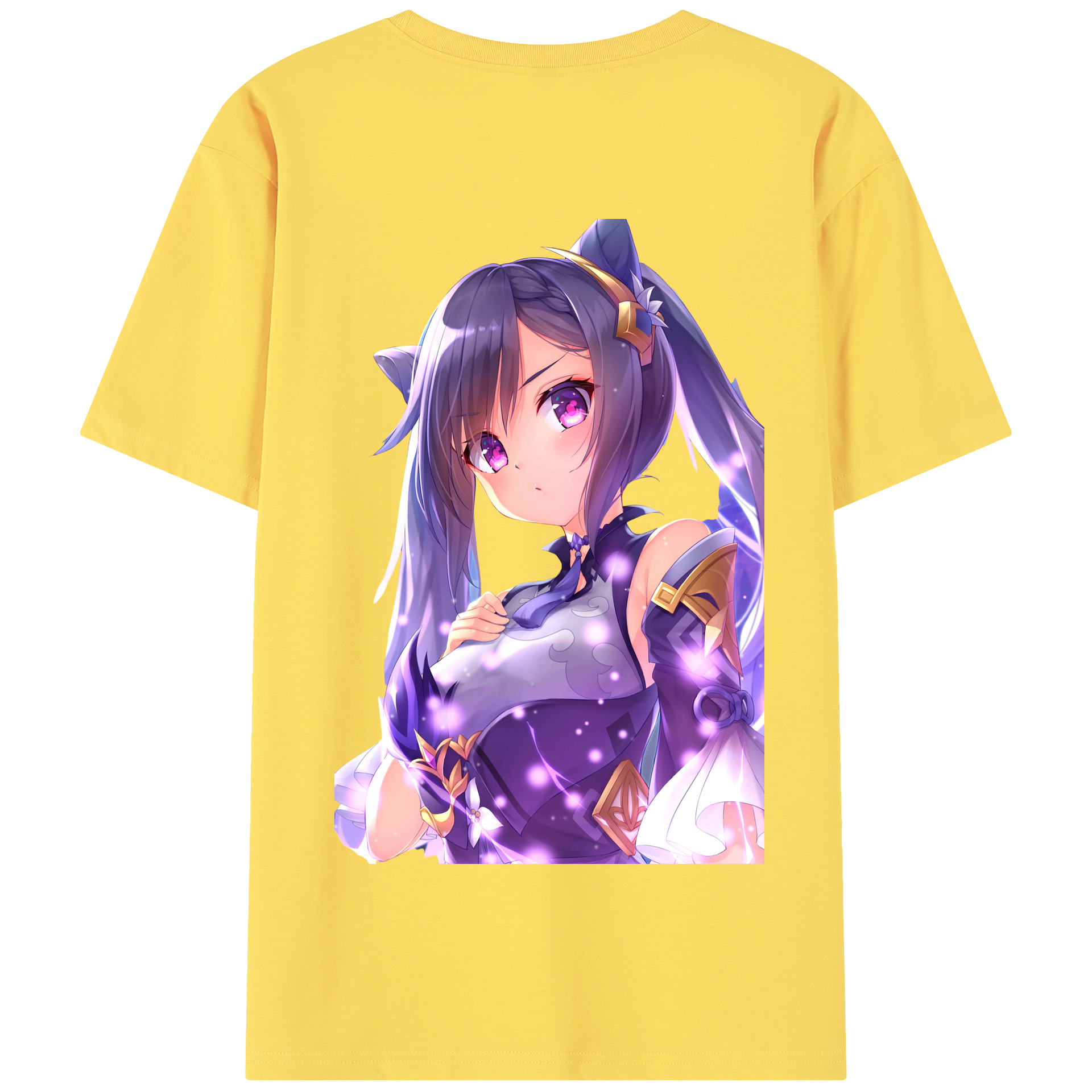 げんし神 刻晴 こくせい genshin Kokusei 綿100％半袖Tシャツ（背面プリント）
