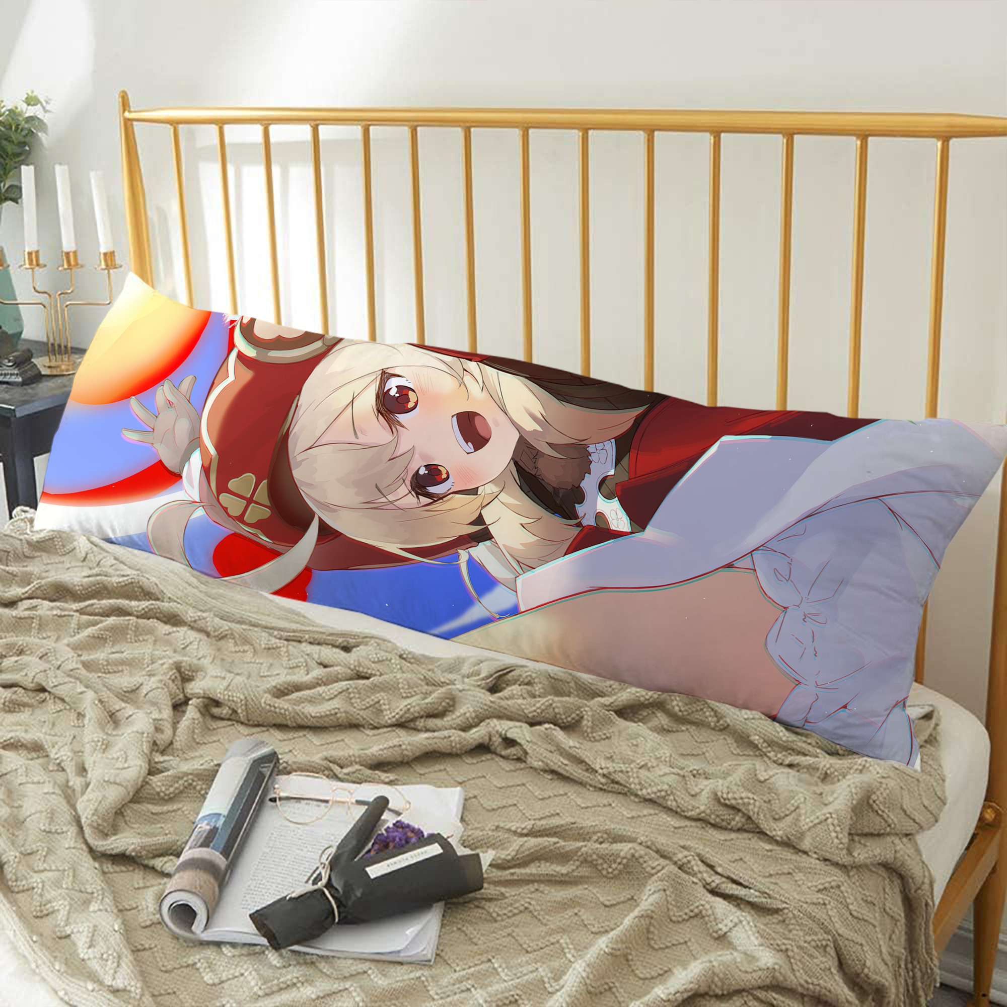 げんし神 genshin ロング抱き枕カバー 両面プリントタイプ（サイズ選択可）