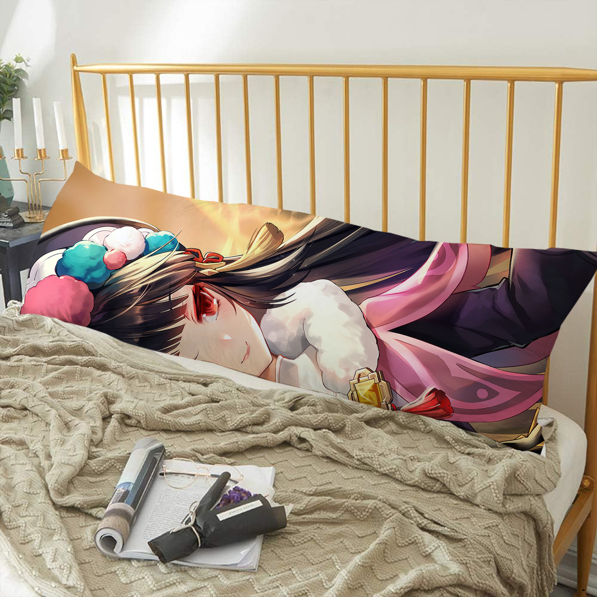 げんし神 genshin ロング抱き枕カバー 両面プリントタイプ（サイズ選択可）