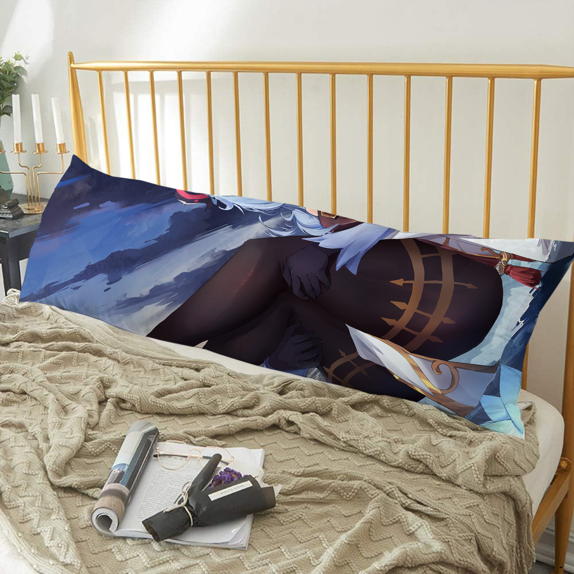 げんし神 genshin ロング抱き枕カバー 両面プリントタイプ（サイズ選択可）