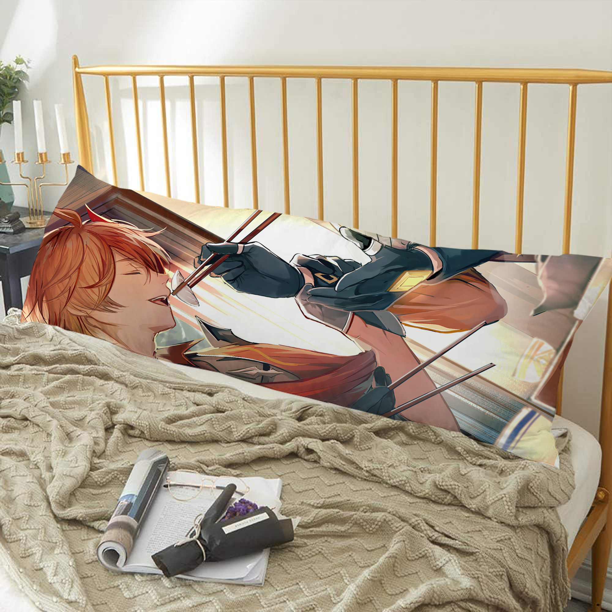 げんし神 genshin ロング抱き枕カバー 両面プリントタイプ（サイズ選択可）