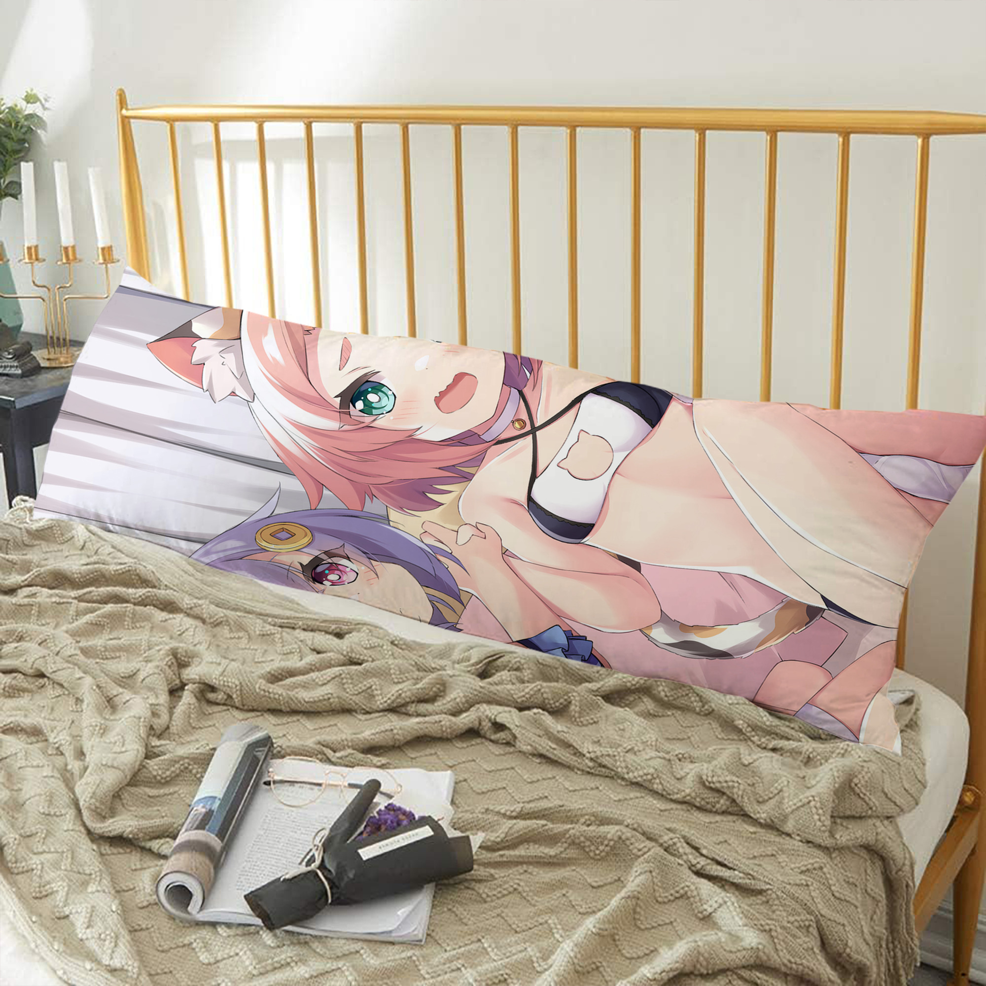 げんし神 genshin ロング抱き枕カバー 両面プリントタイプ（サイズ選択可）