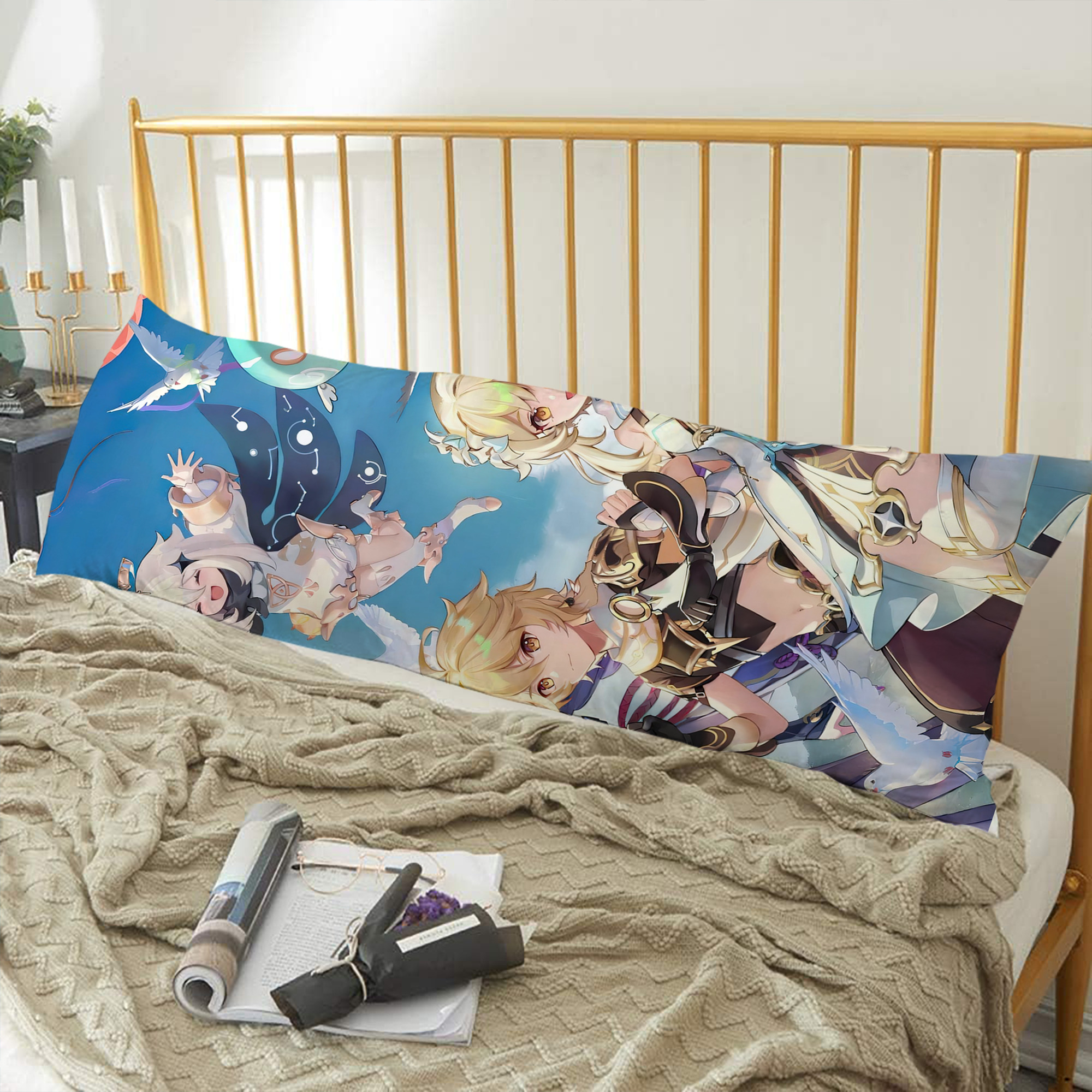 げんし神 genshin ロング抱き枕カバー 両面プリントタイプ（サイズ選択可）