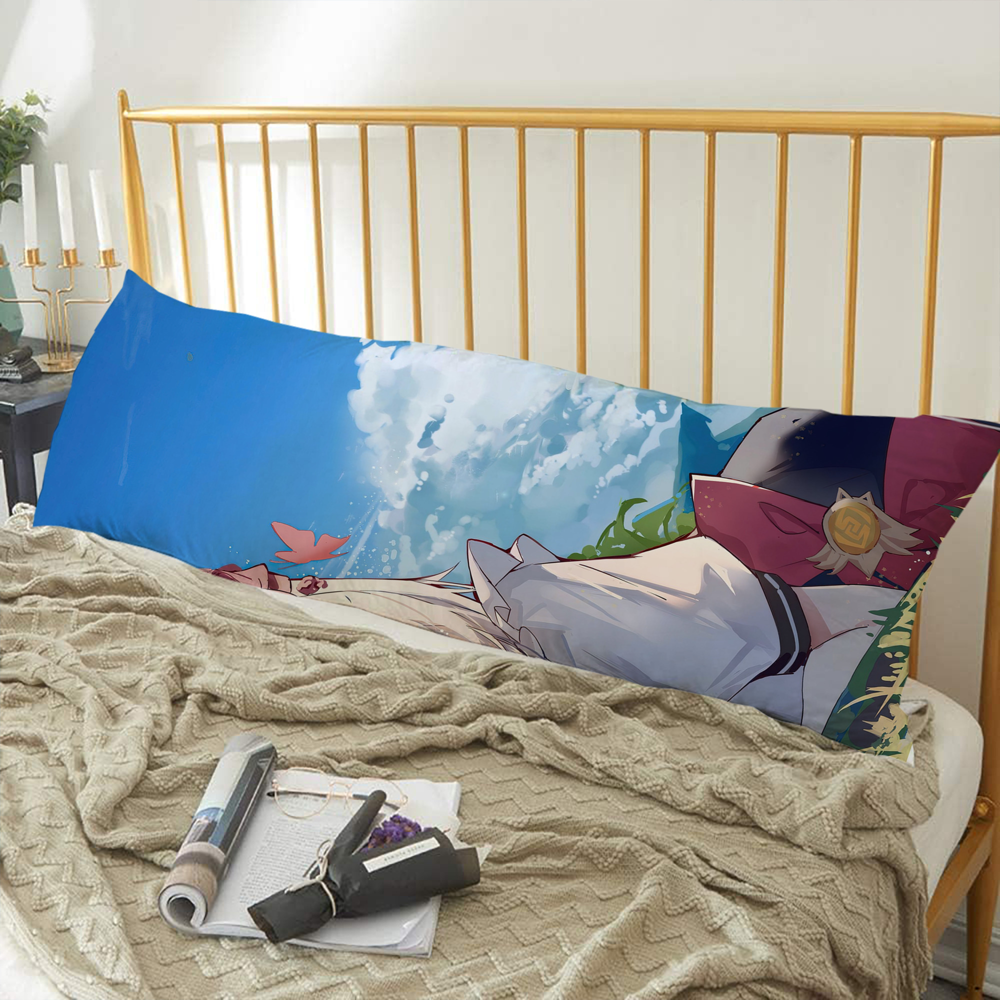 げんし神 genshin ロング抱き枕カバー 両面プリントタイプ（サイズ選択可）