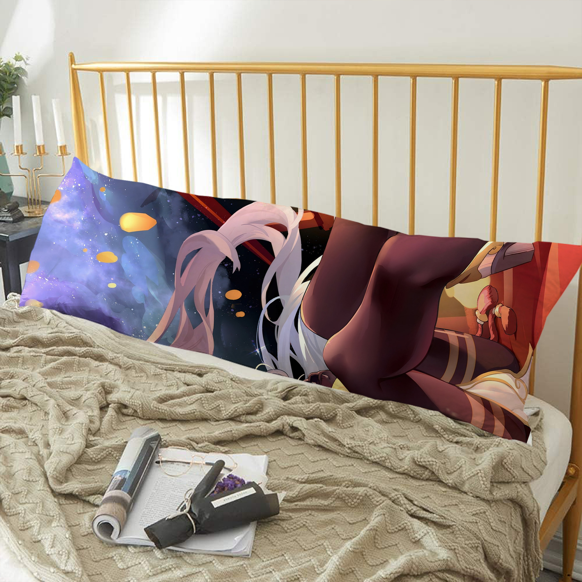 げんし神 genshin ロング抱き枕カバー 両面プリントタイプ（サイズ選択可）