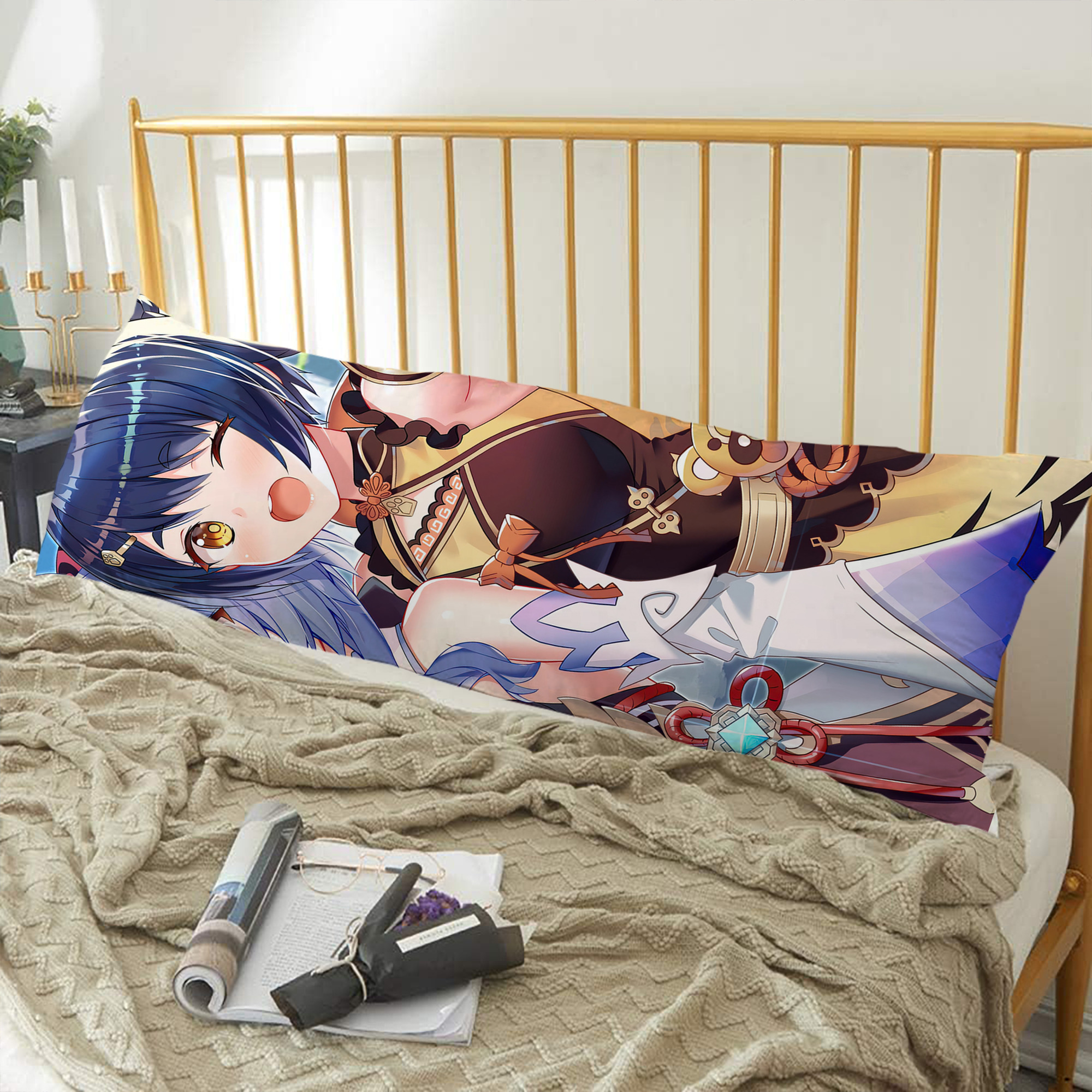 げんし神 genshin ロング抱き枕カバー 両面プリントタイプ（サイズ選択可）