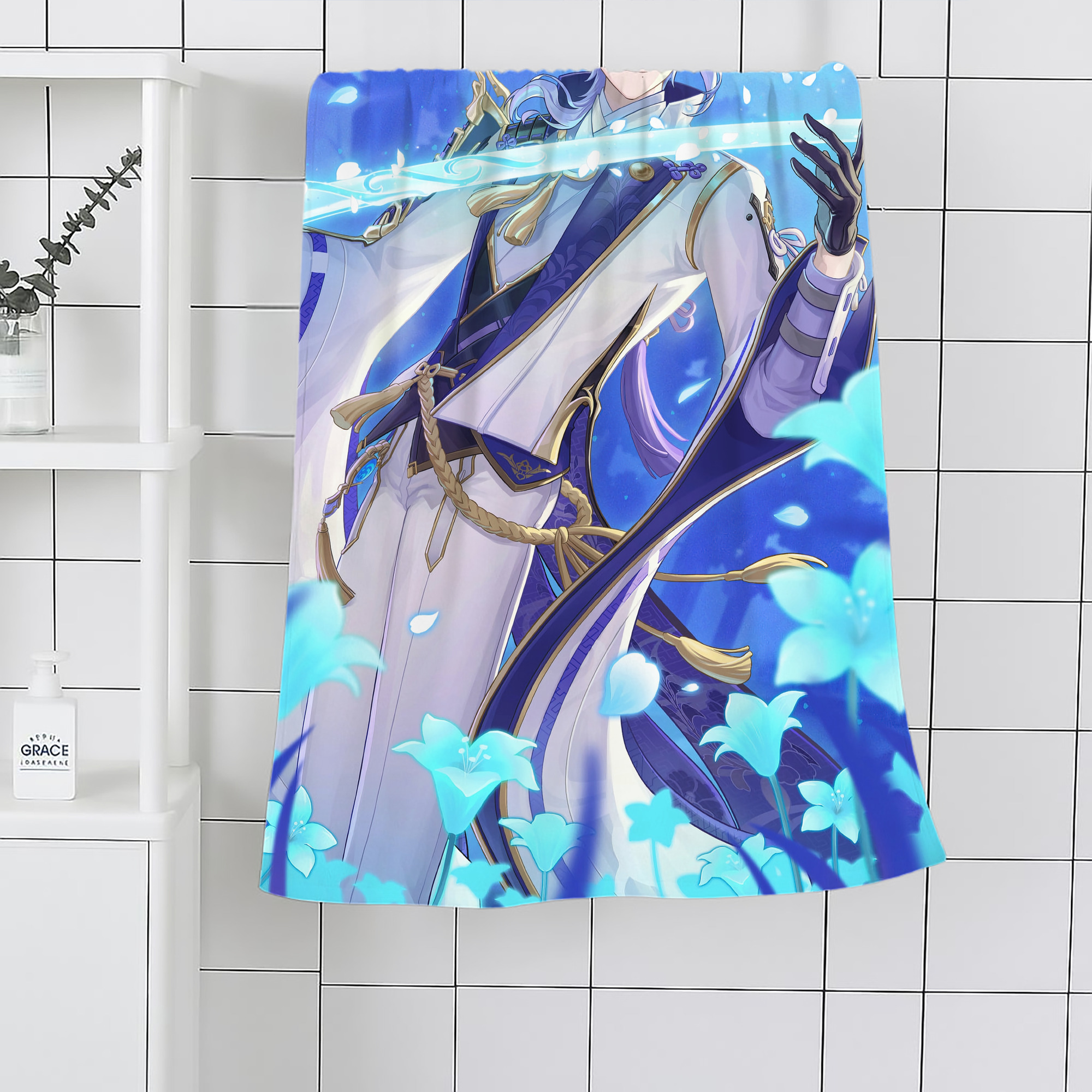 げんし神 genshin 大判バスタオル 70×140cm 吸水速乾 柔らかい肌触り