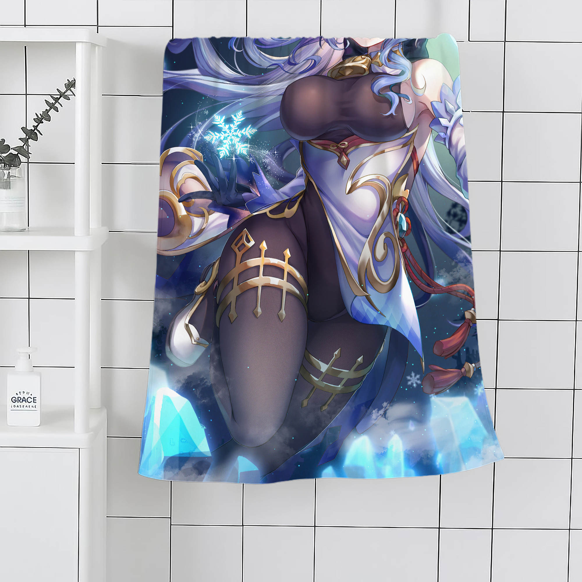 げんし神 genshin 大判バスタオル 70×140cm 吸水速乾 柔らかい肌触り