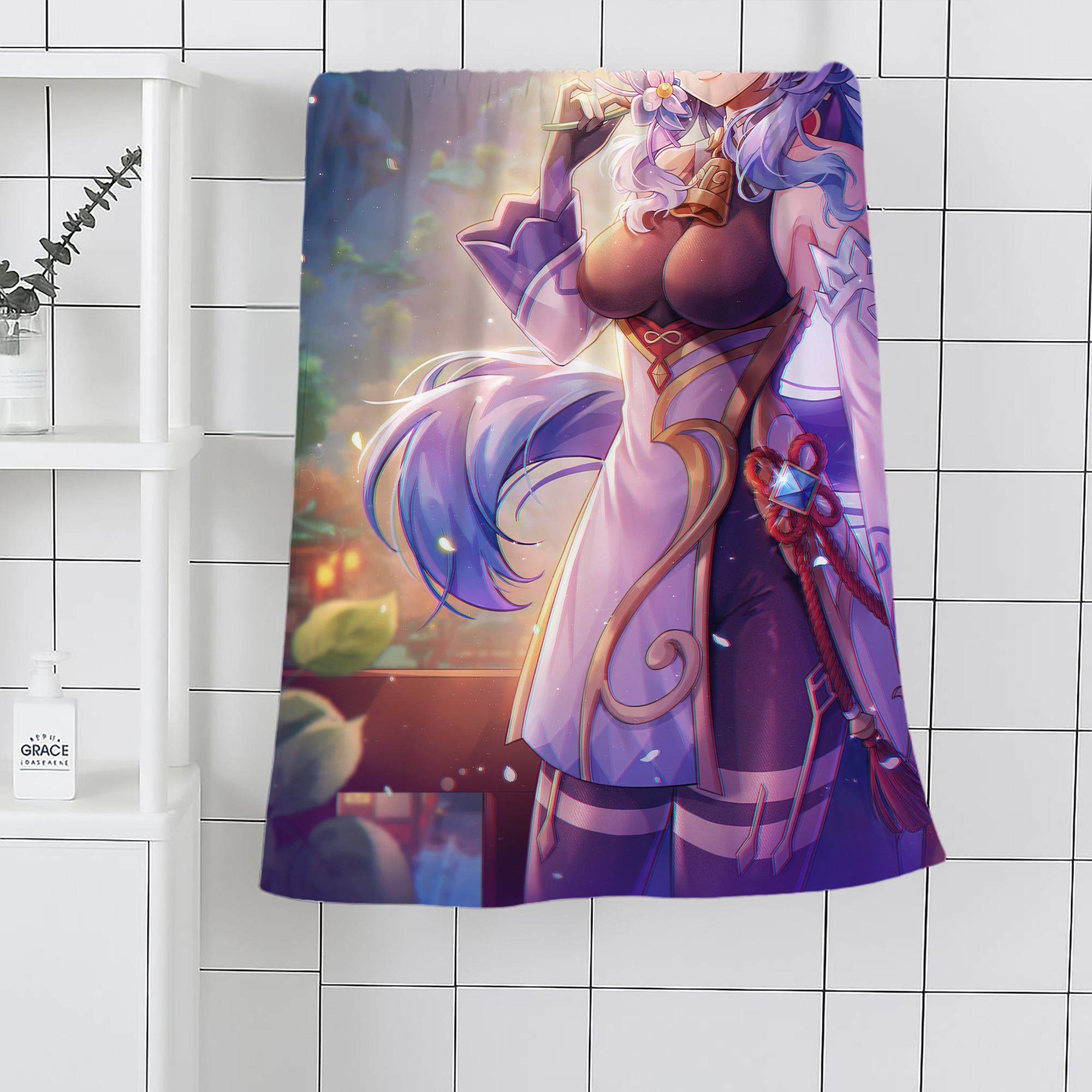 げんし神 genshin 大判バスタオル 70×140cm 吸水速乾 柔らかい肌触り