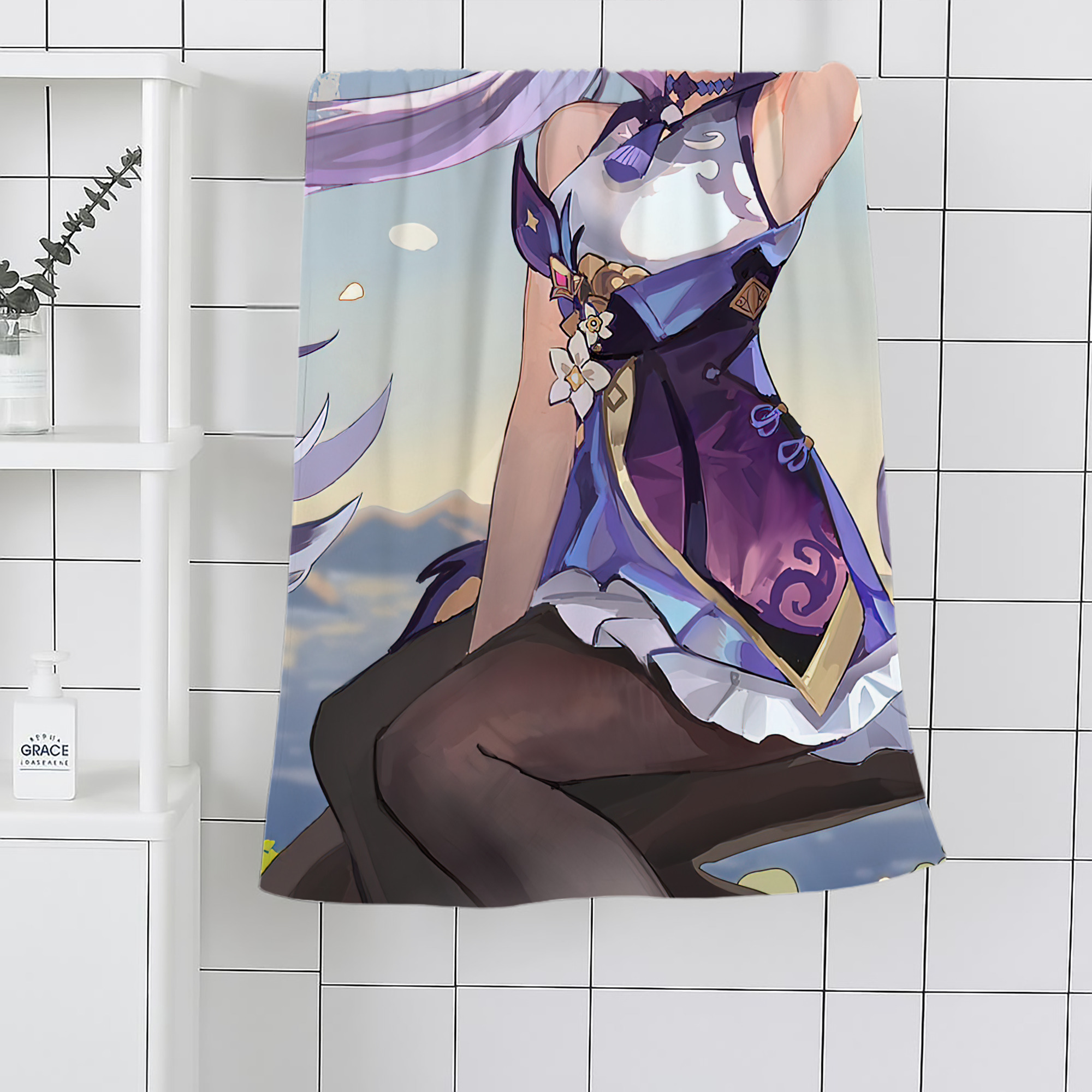 げんし神 genshin 大判バスタオル 70×140cm 吸水速乾 柔らかい肌触り