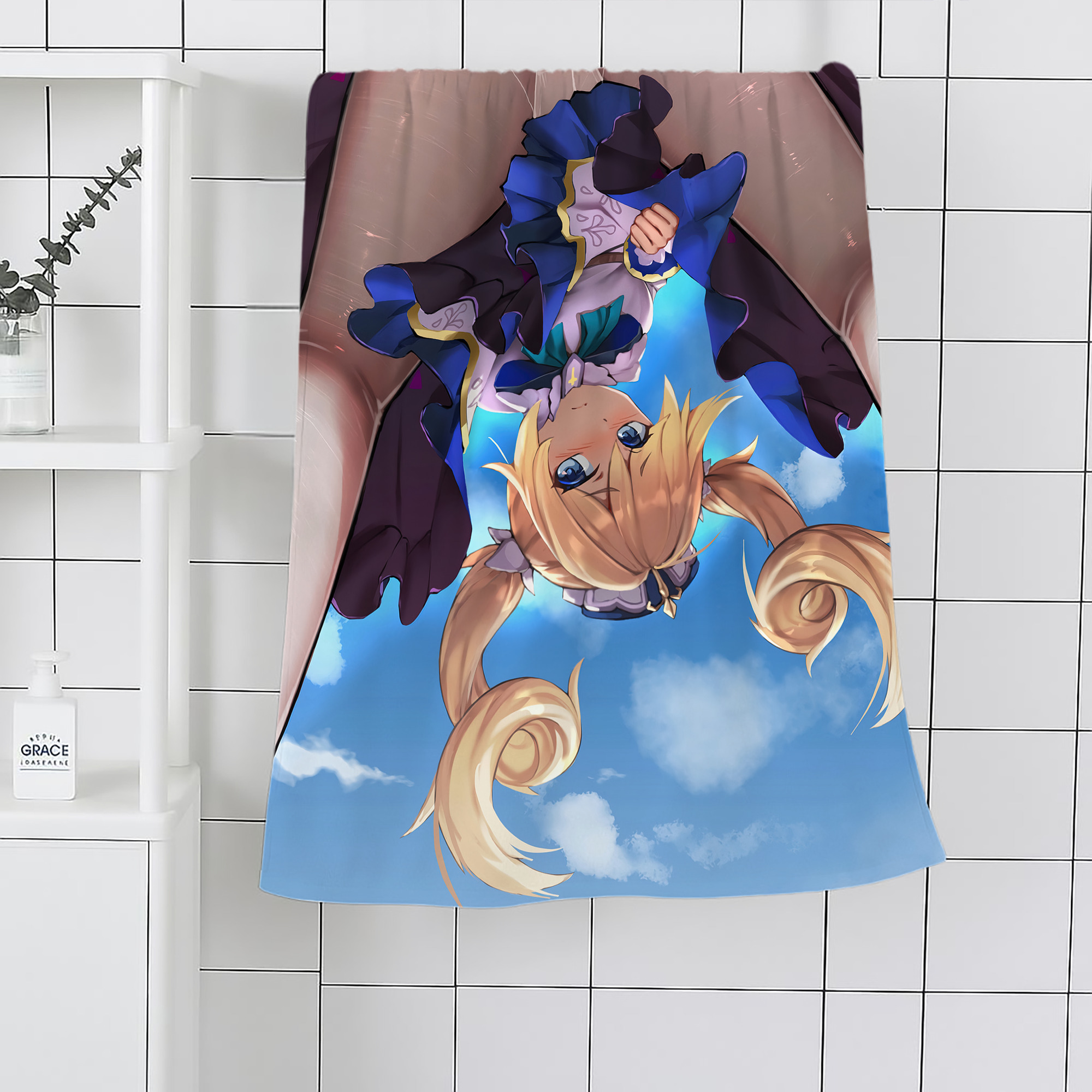 げんし神 genshin 大判バスタオル 70×140cm 吸水速乾 柔らかい肌触り