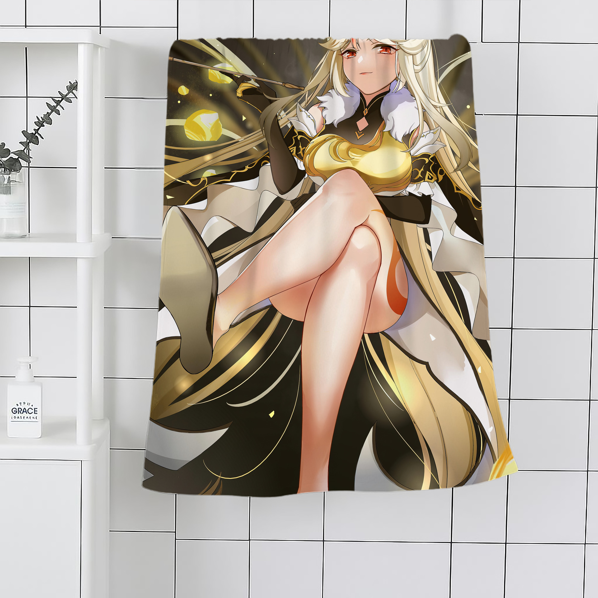 げんし神 genshin 大判バスタオル 70×140cm 吸水速乾 柔らかい肌触り