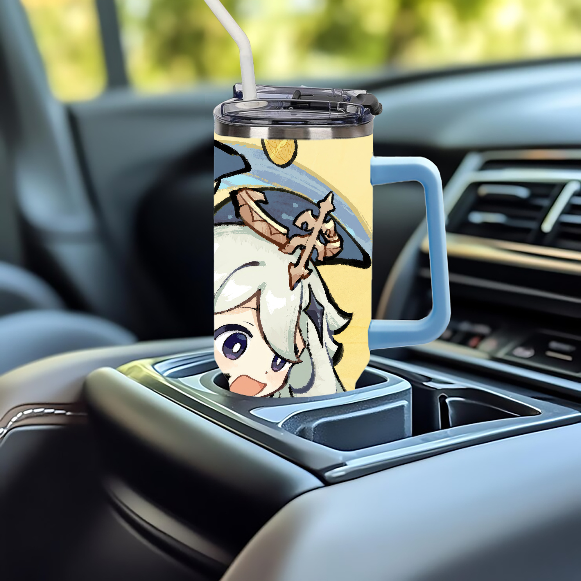 げんし神 genshin 1200ｍLフルプリント車用タンブラー