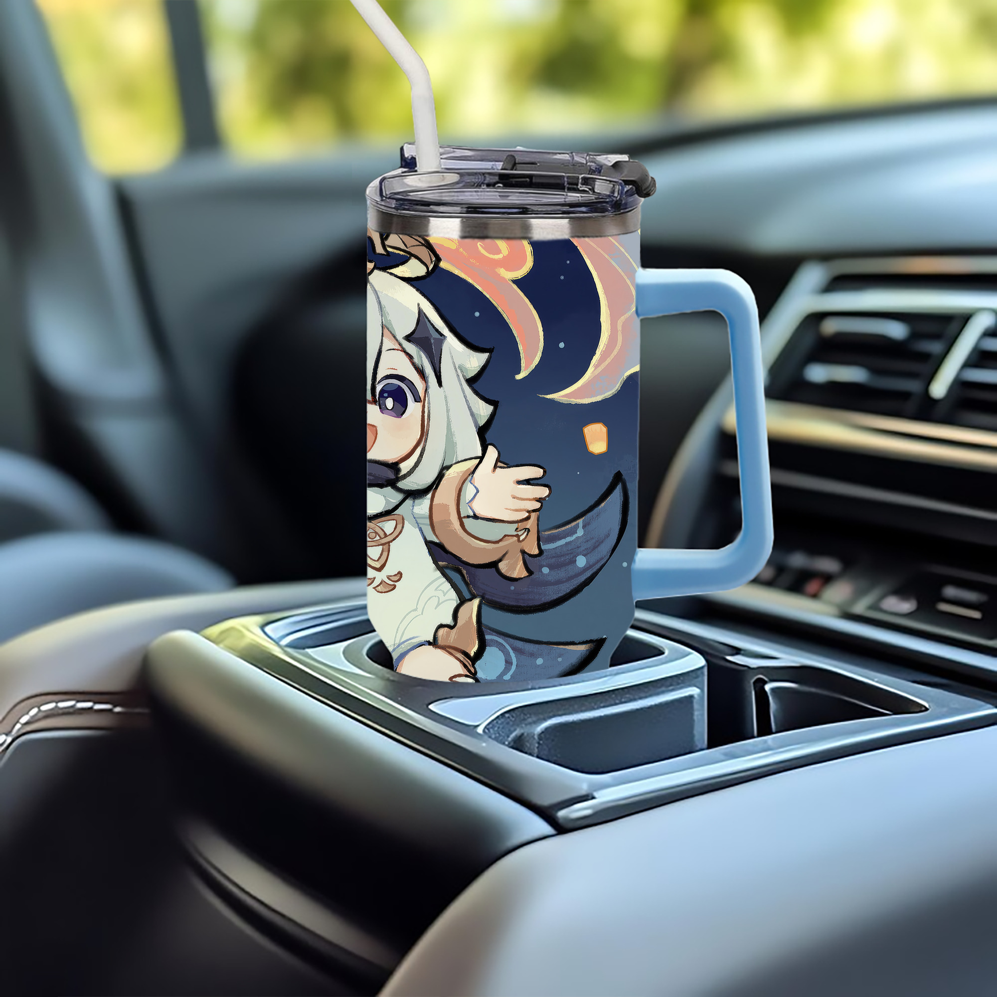 げんし神 genshin 1200ｍLフルプリント車用タンブラー