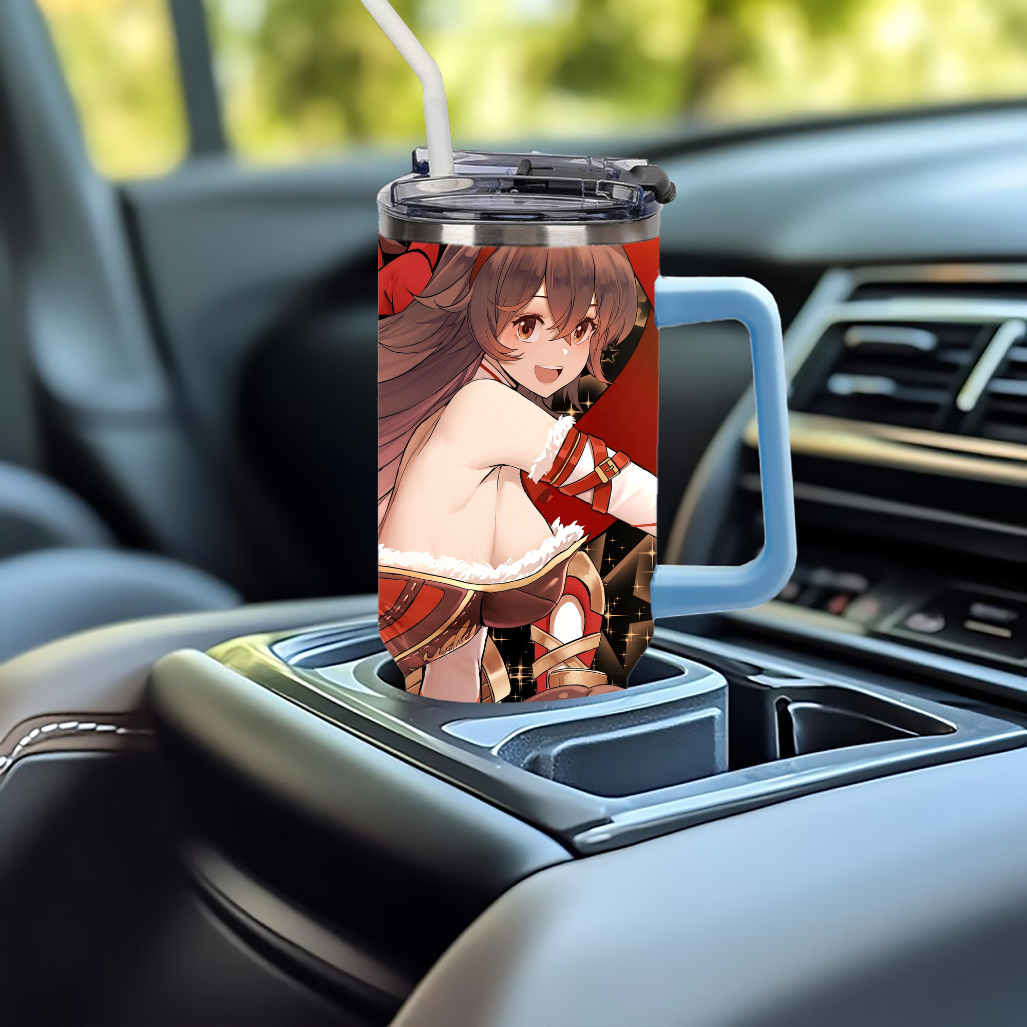 げんし神 genshin 1200ｍLフルプリント車用タンブラー