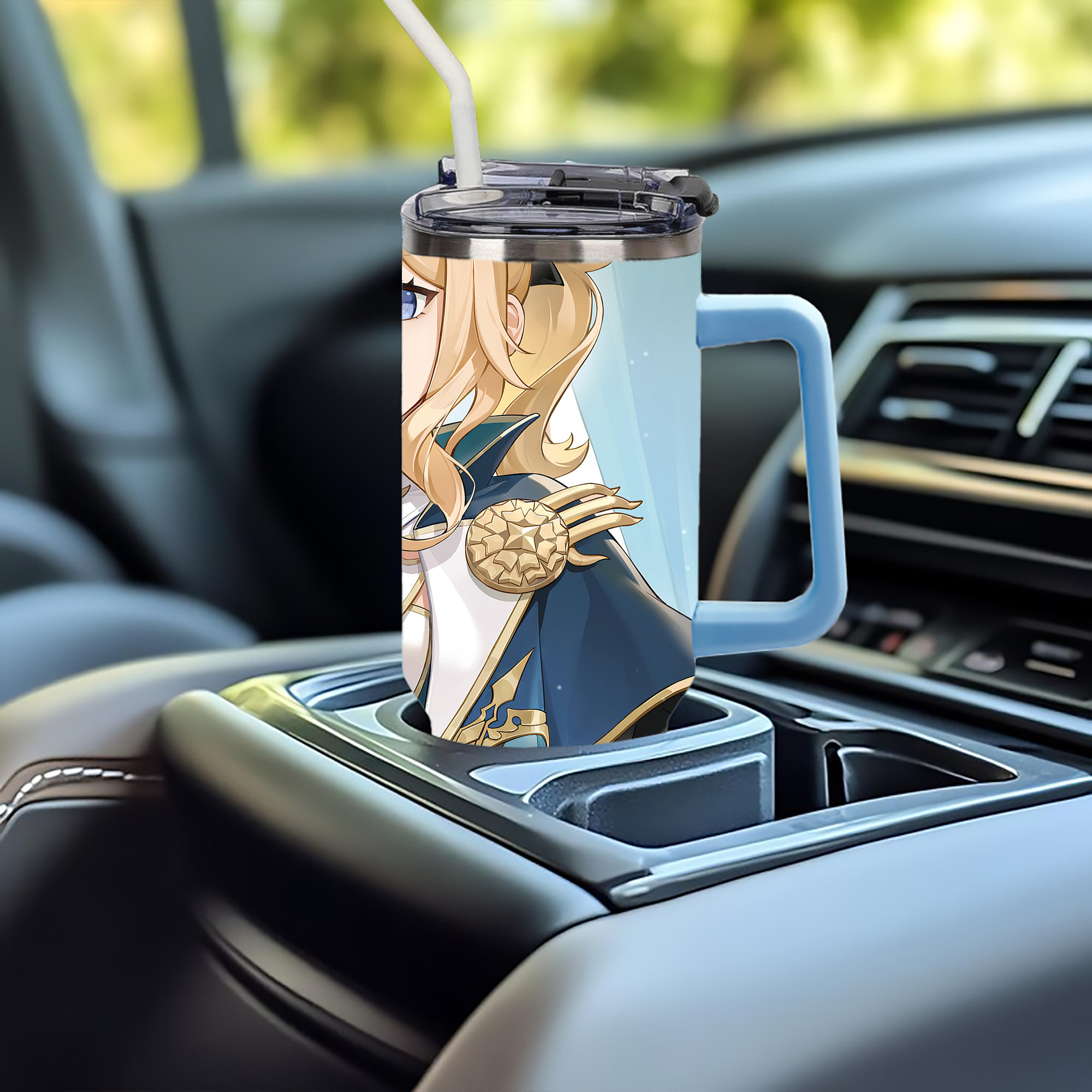 げんし神 genshin 1200ｍLフルプリント車用タンブラー