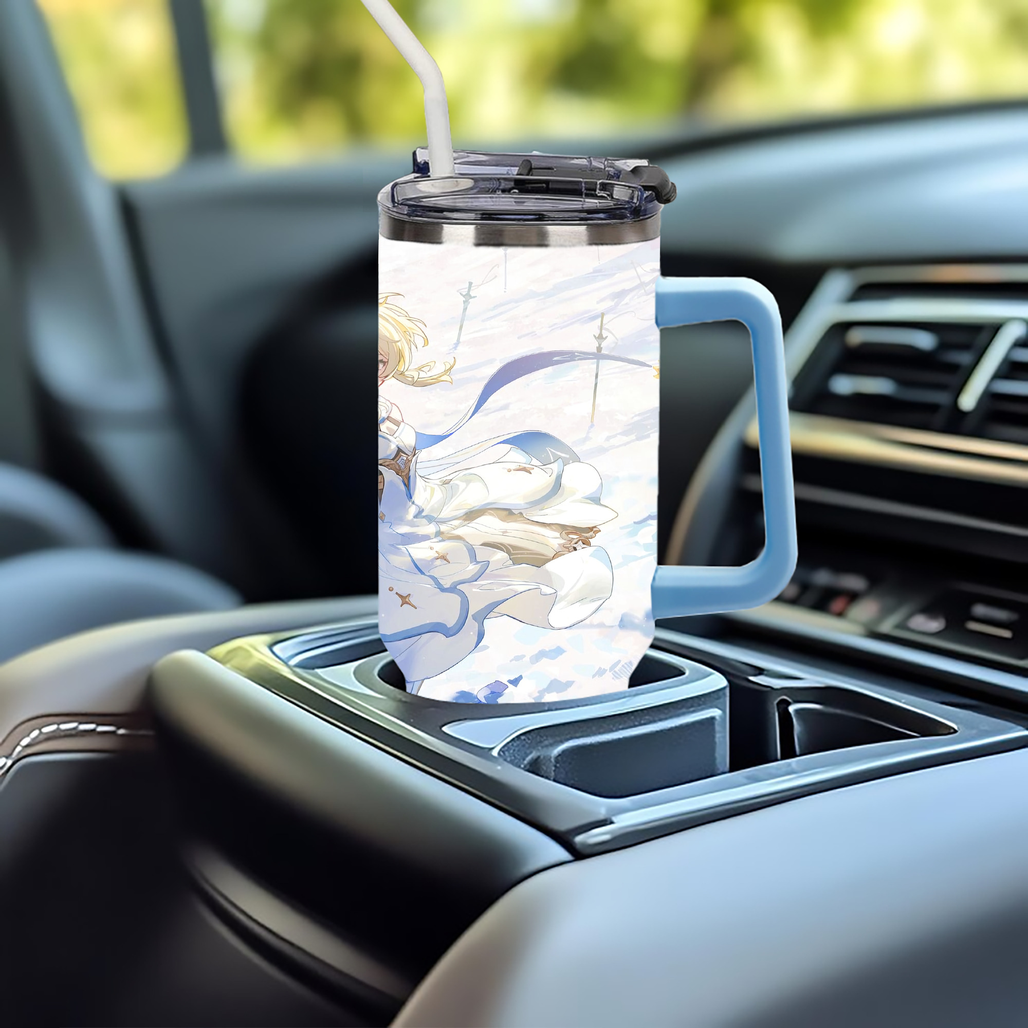 げんし神 genshin 1200ｍLフルプリント車用タンブラー