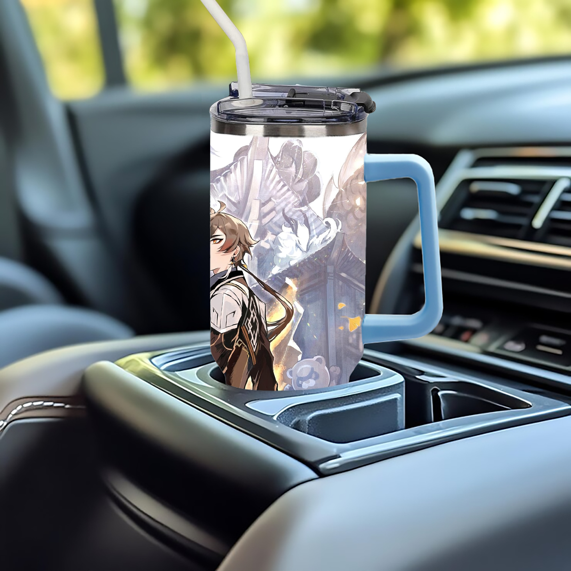 げんし神 genshin 1200ｍLフルプリント車用タンブラー