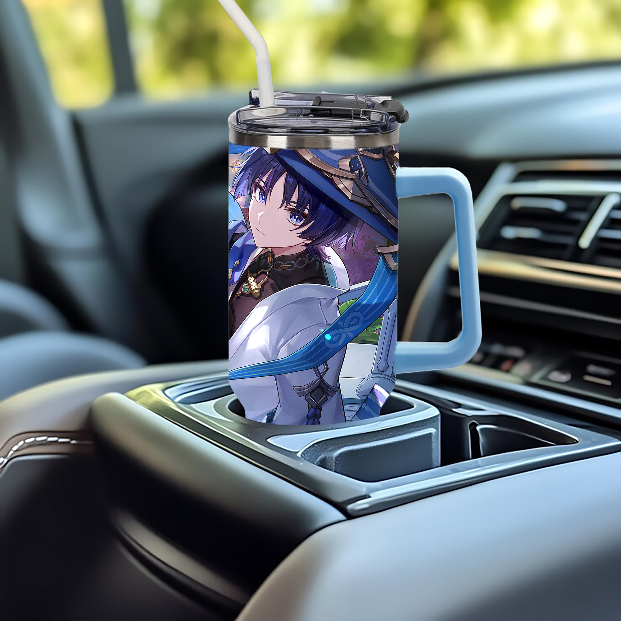 げんし神 genshin 1200ｍLフルプリント車用タンブラー