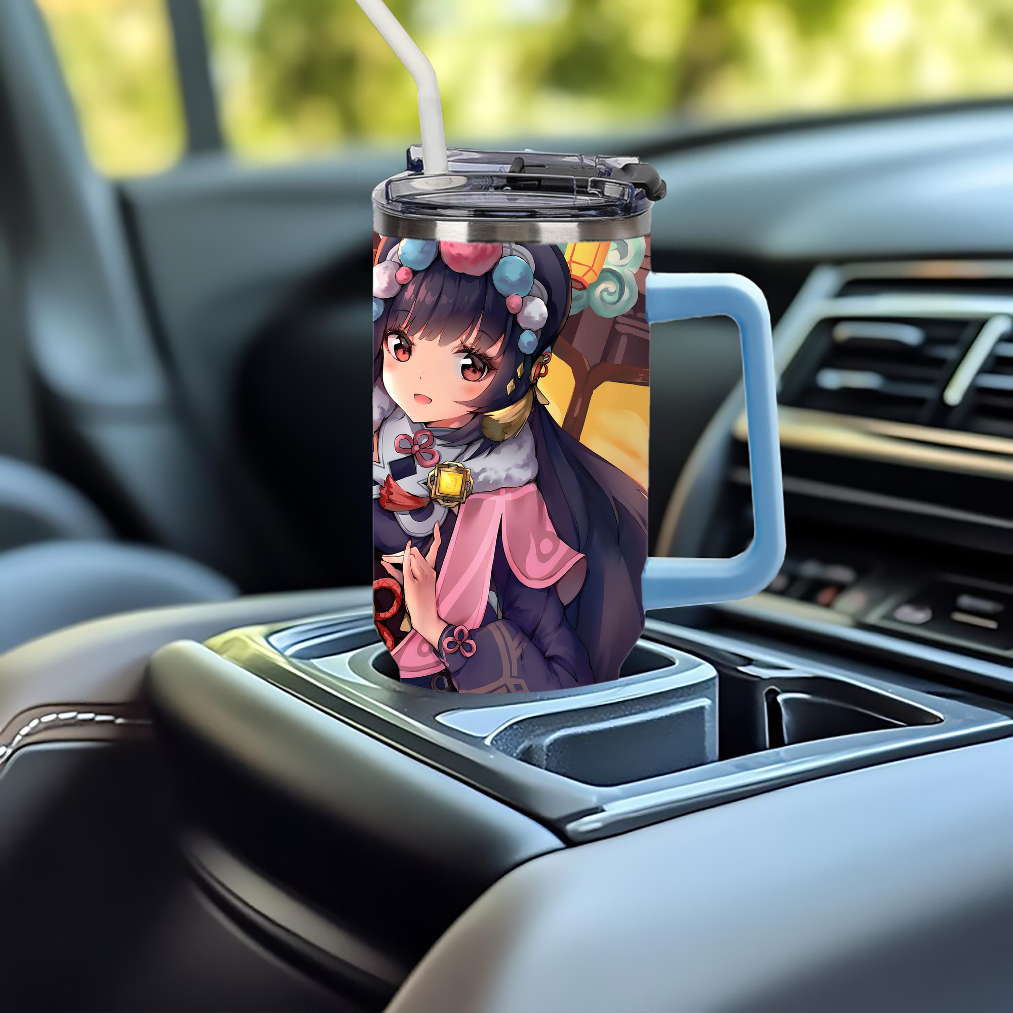 げんし神 genshin 1200ｍLフルプリント車用タンブラー