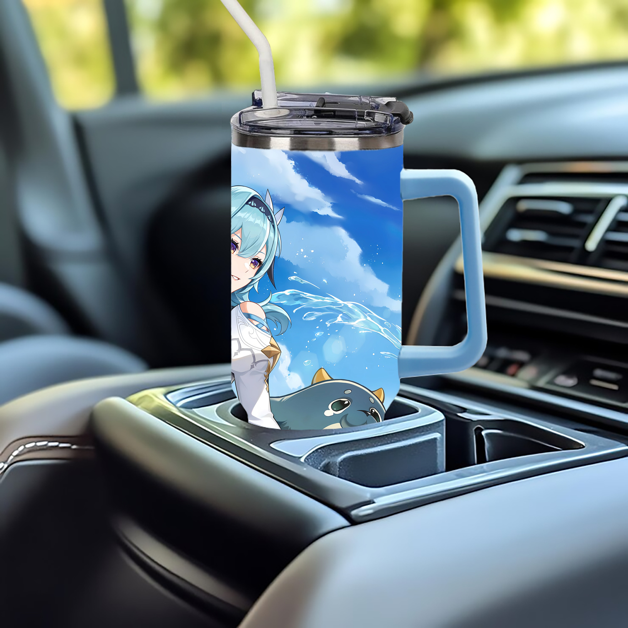 げんし神 genshin 1200ｍLフルプリント車用タンブラー