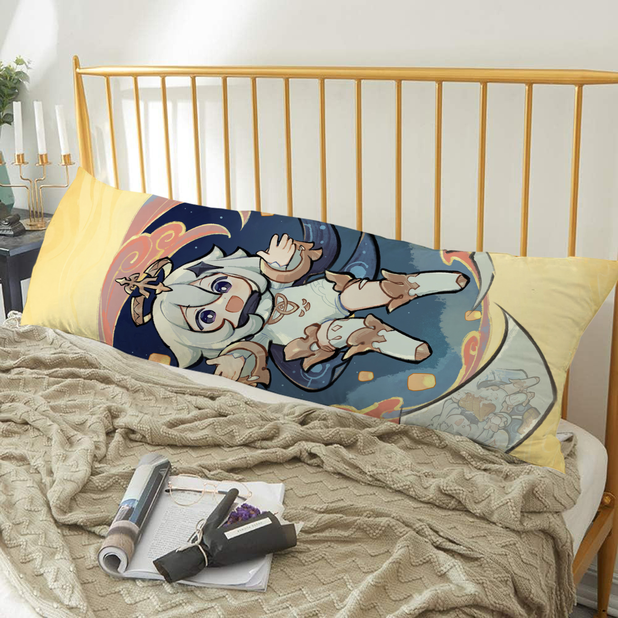 げんし神 genshin ロング抱き枕カバー 両面プリントタイプ（サイズ選択可）