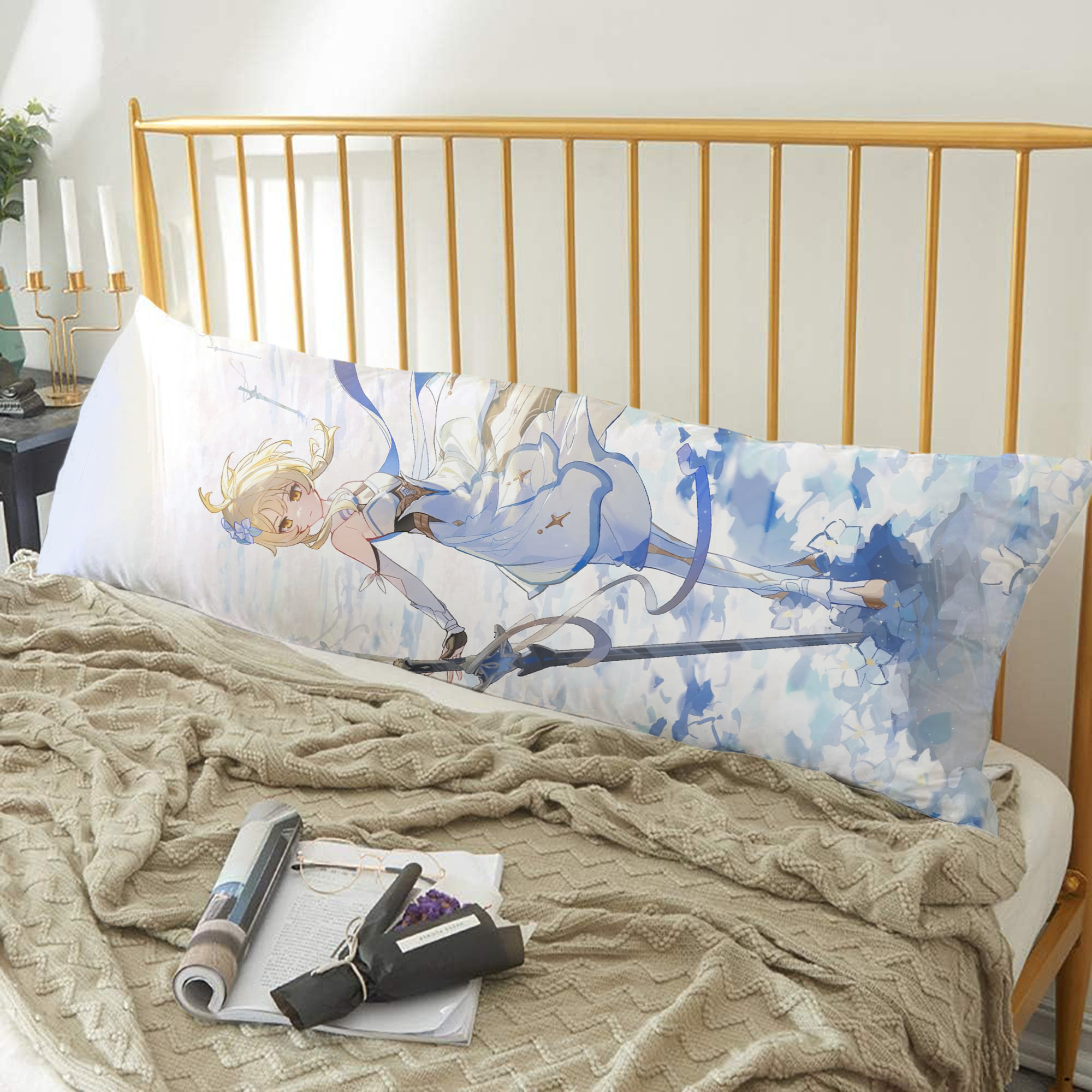 げんし神 genshin ロング抱き枕カバー 両面プリントタイプ（サイズ選択可）