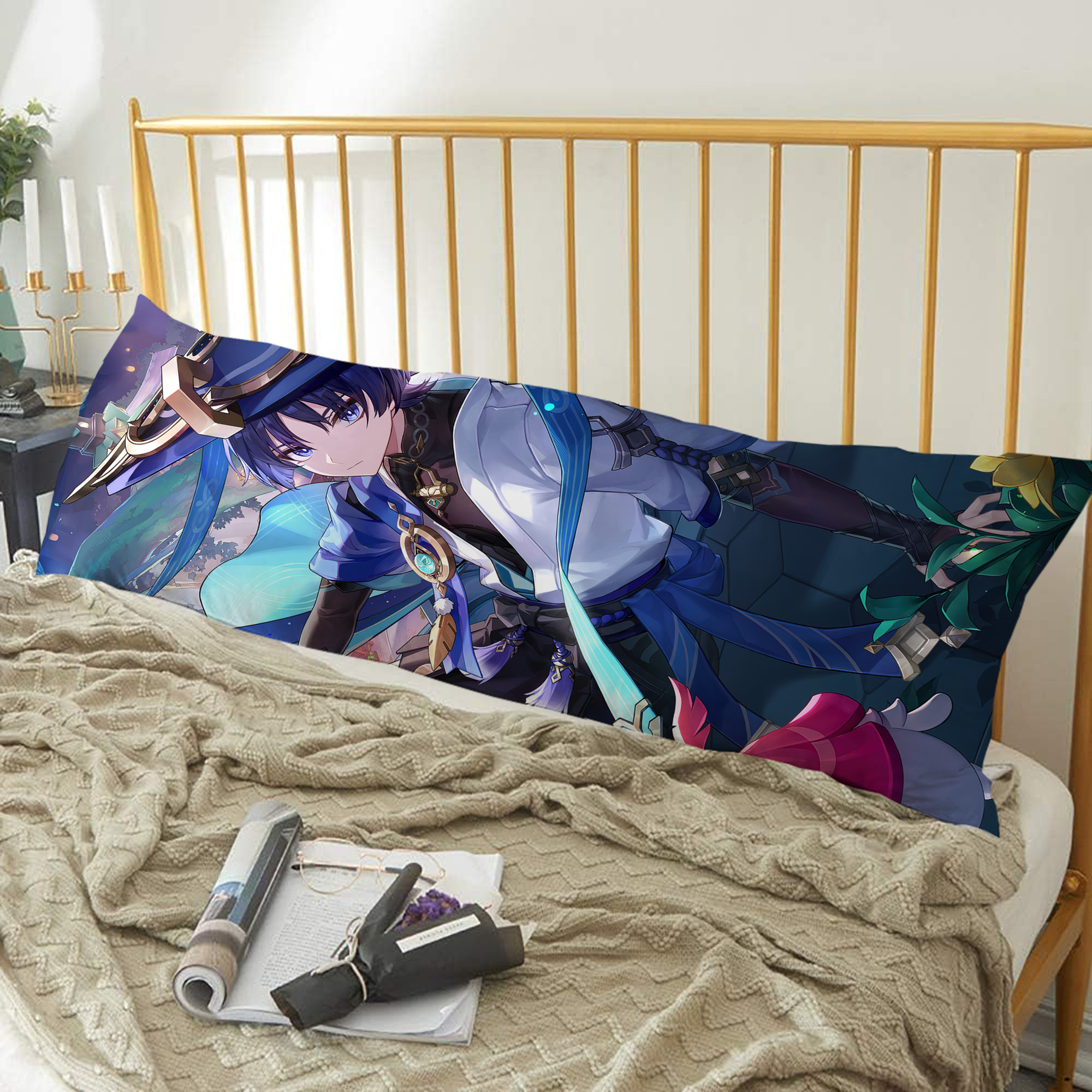 げんし神 genshin ロング抱き枕カバー 両面プリントタイプ（サイズ選択可）