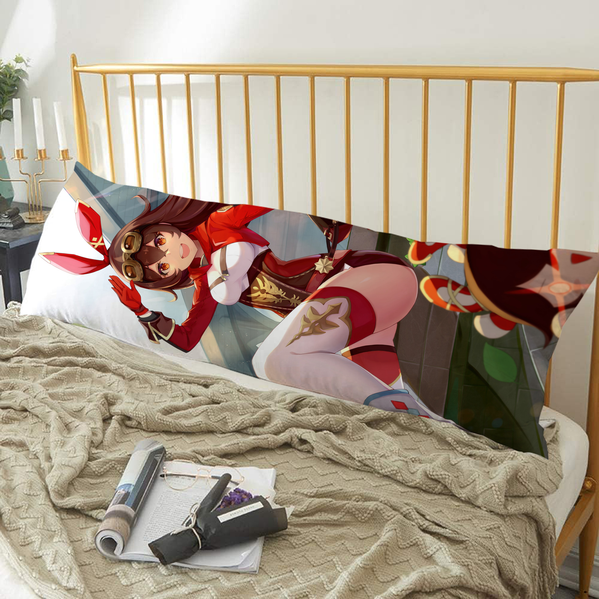 げんし神 genshin ロング抱き枕カバー 両面プリントタイプ（サイズ選択可）