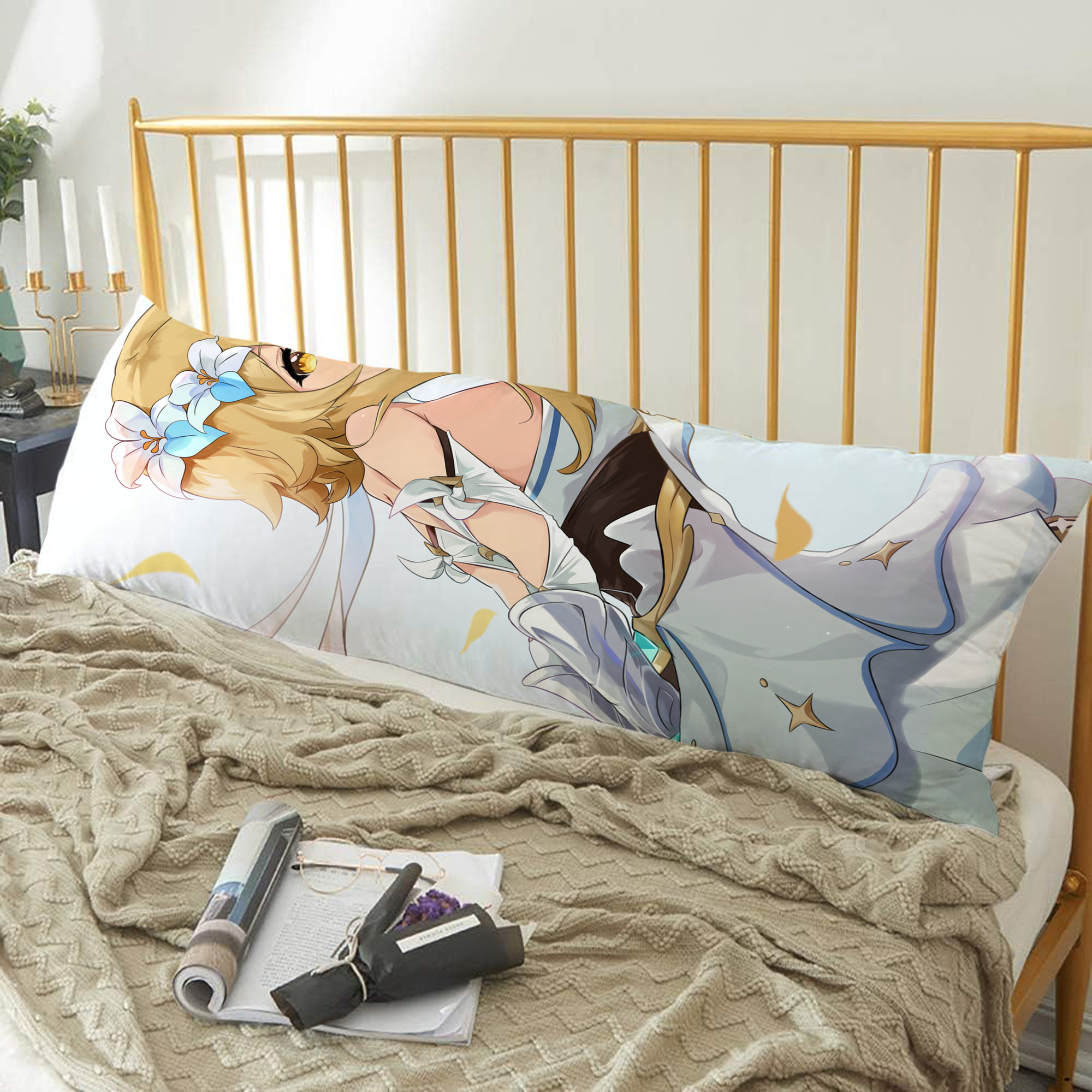 げんし神 genshin ロング抱き枕カバー 両面プリントタイプ（サイズ選択可）